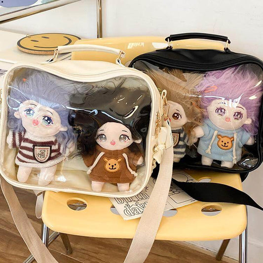 20cm Doll Bag Crossbody Backpack Out Transparent Pain Bag