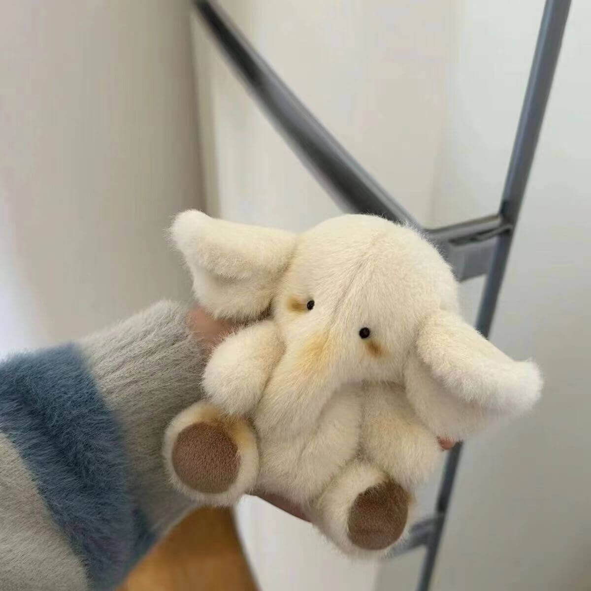 Cream Color Big Ears Elephant Plush Doll