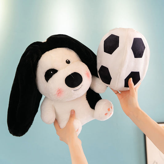 Creative football puppy plush doll