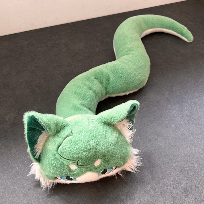 Creative Cat Head And Snake Body Plush Doll