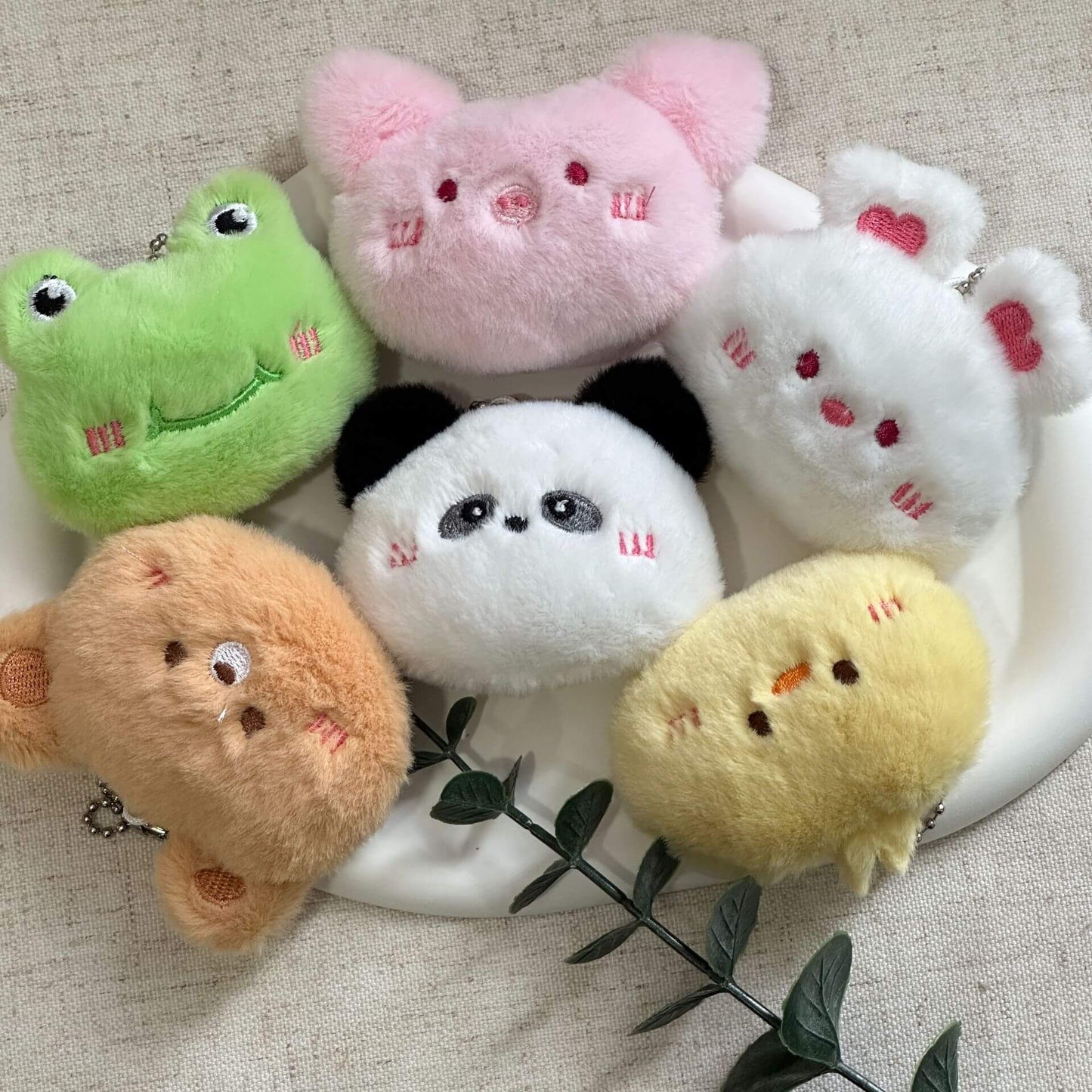 Squeezy Critter Mini Plush Keychain