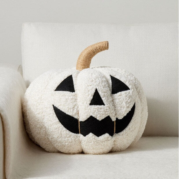 Halloween Cat Brown White Pumpkin Plush Pillow Toys