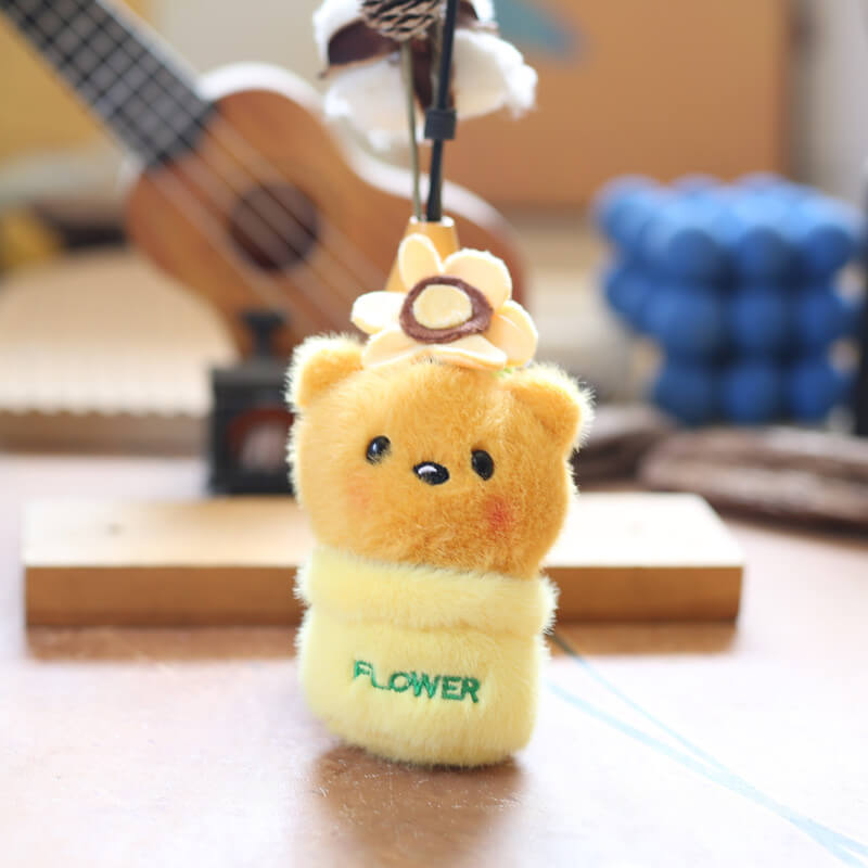 Cute cute flower pot doll keychain