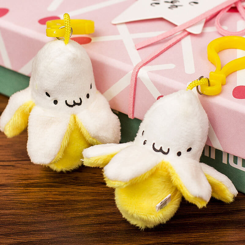 Cute Plush Peeled Banana Doll