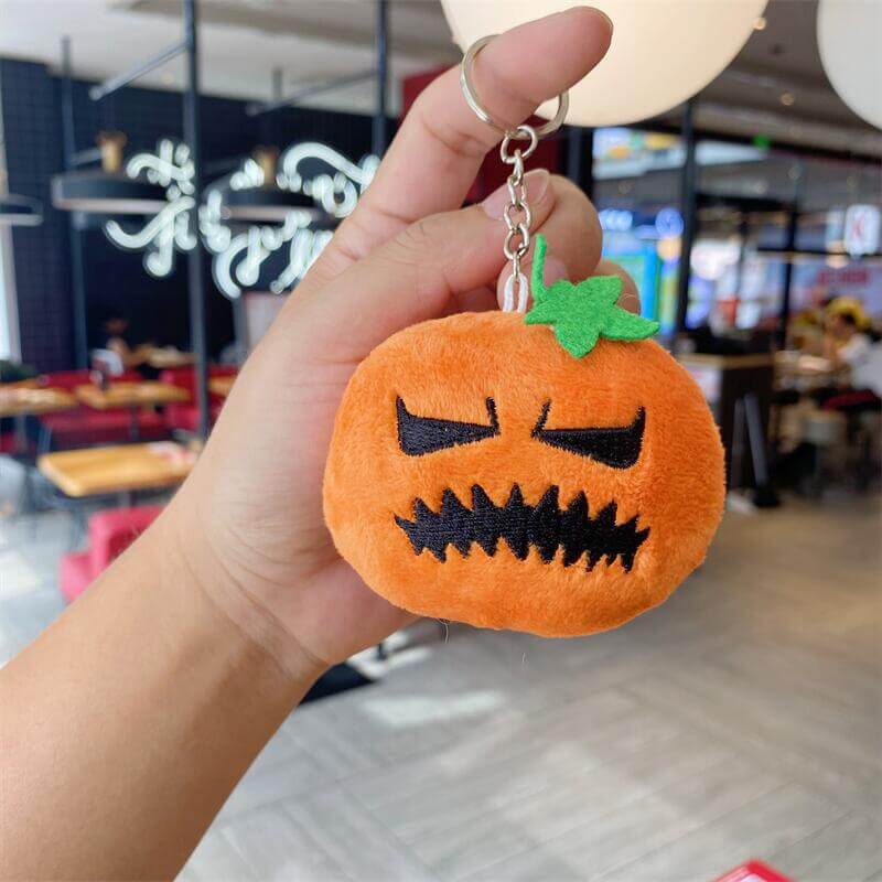 Creative Halloween small pumpkin head plush pendant