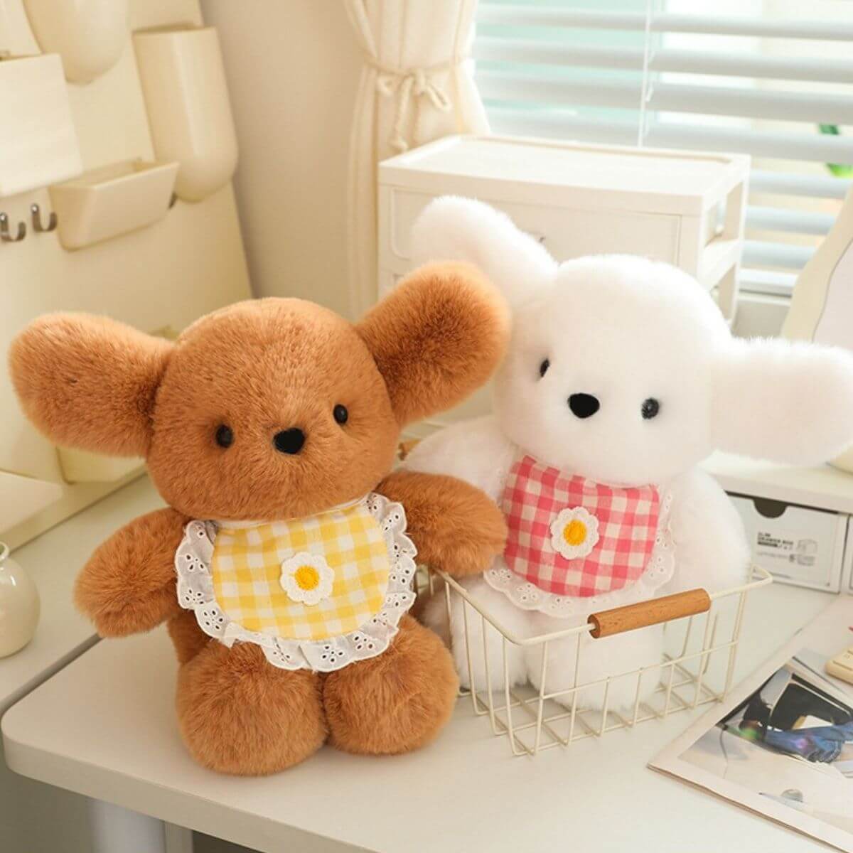 Cute  Puppy Bib Dog Plush Toy