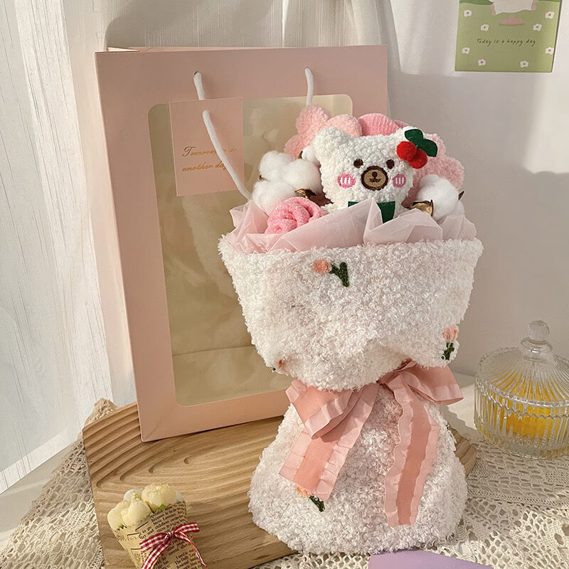 Cute Bear And Bunny Gift Bouquet