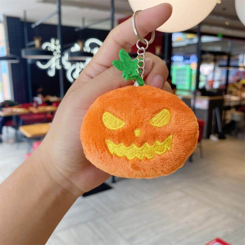 Creative Halloween small pumpkin head plush pendant