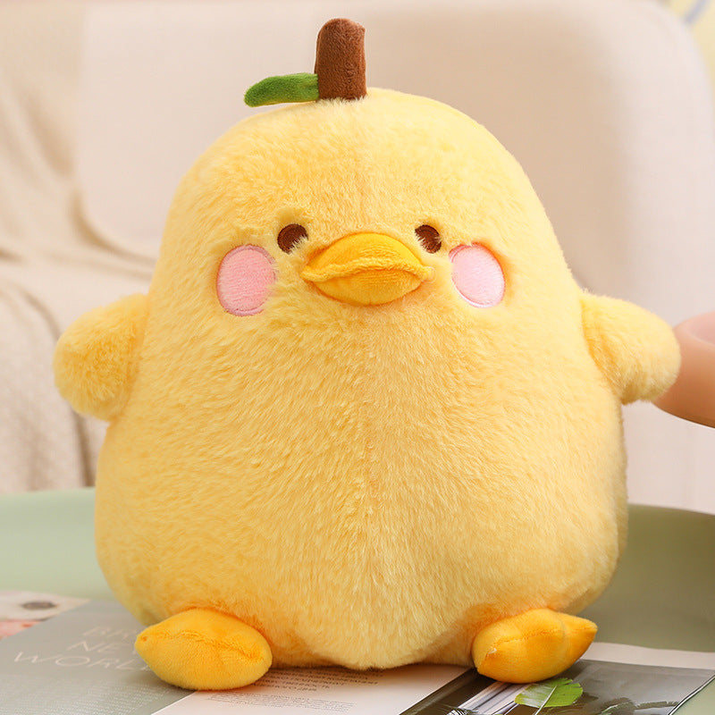 Cute Fat Duck Fruit Pear Shaped Stuffed Animal