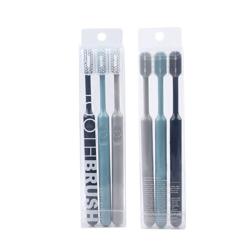 3pcs Cute Soft Bristle Smiley Toothbrush