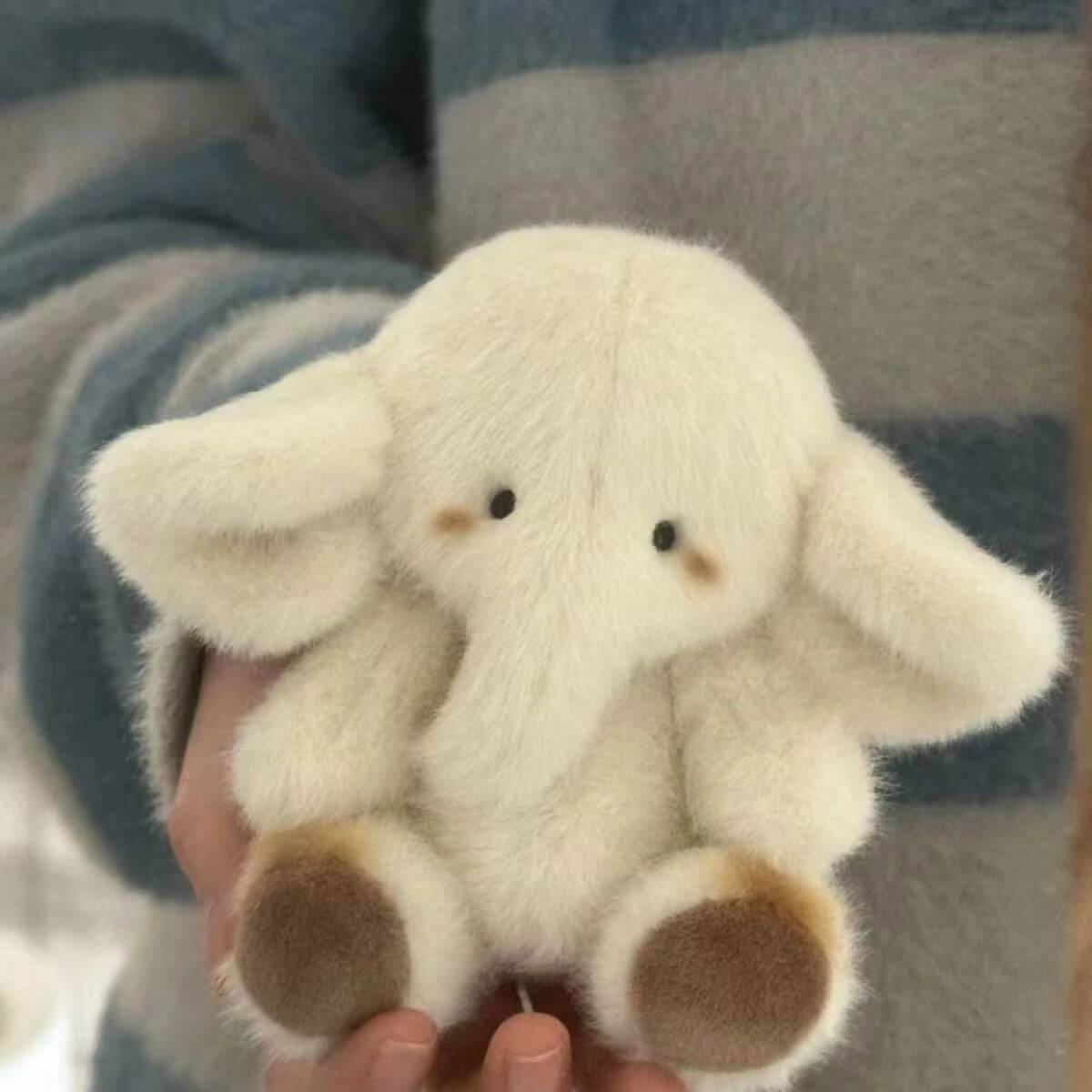 Cream Color Big Ears Elephant Plush Doll