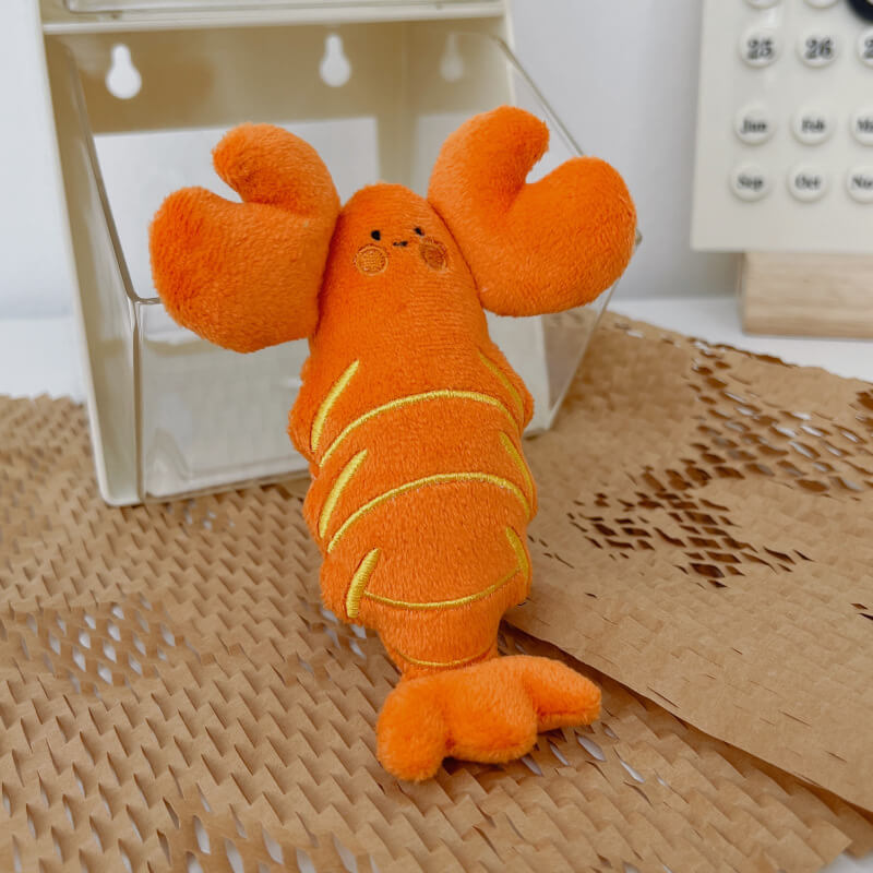 Crab lobster pendant plush toy keychain