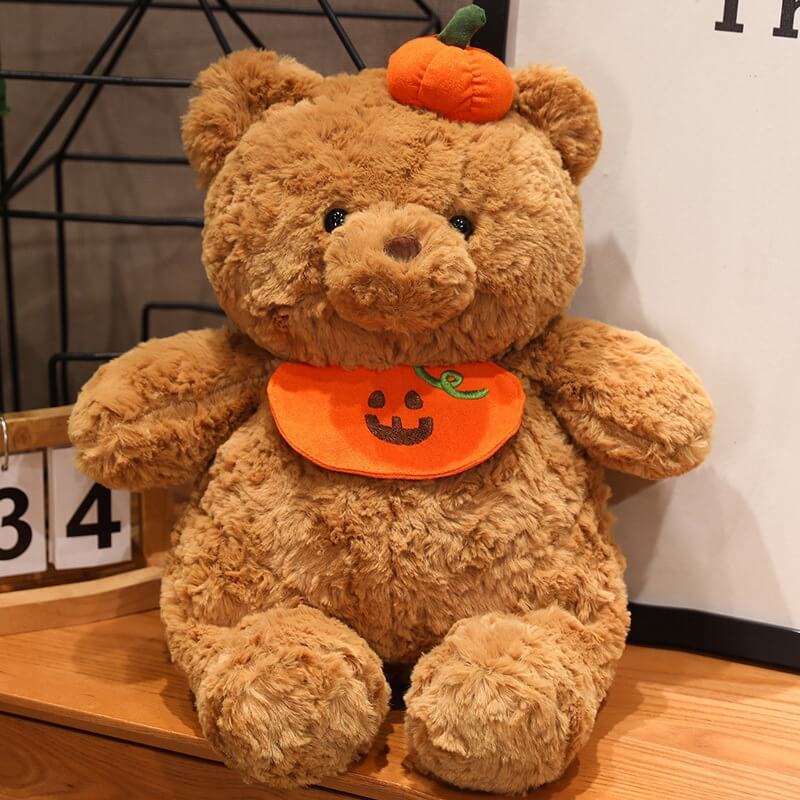 Halloween Pumpkin Coffee Bear Plush Toys