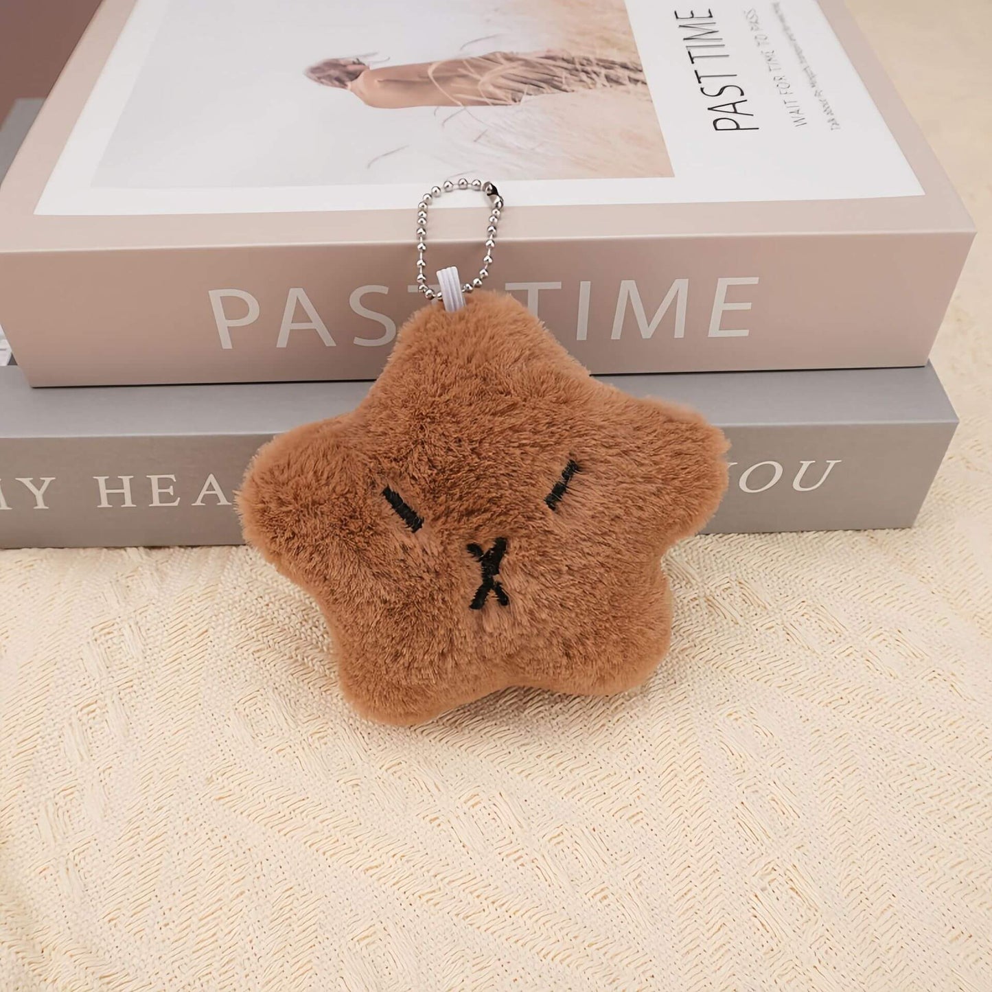 Kapybara Star Squeaker Plush Pendant