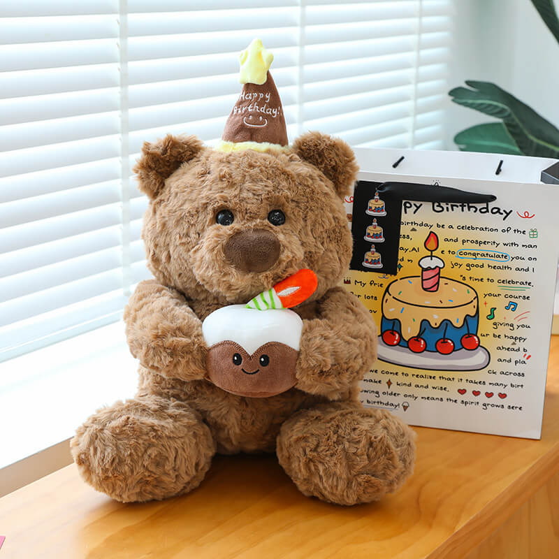 Birthday Cake Cute Teddy Bear Doll