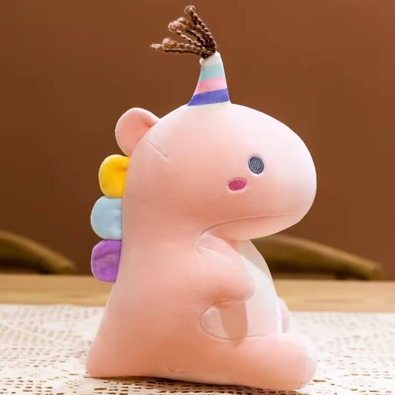 Cute dinosaur plush toy unicorn doll