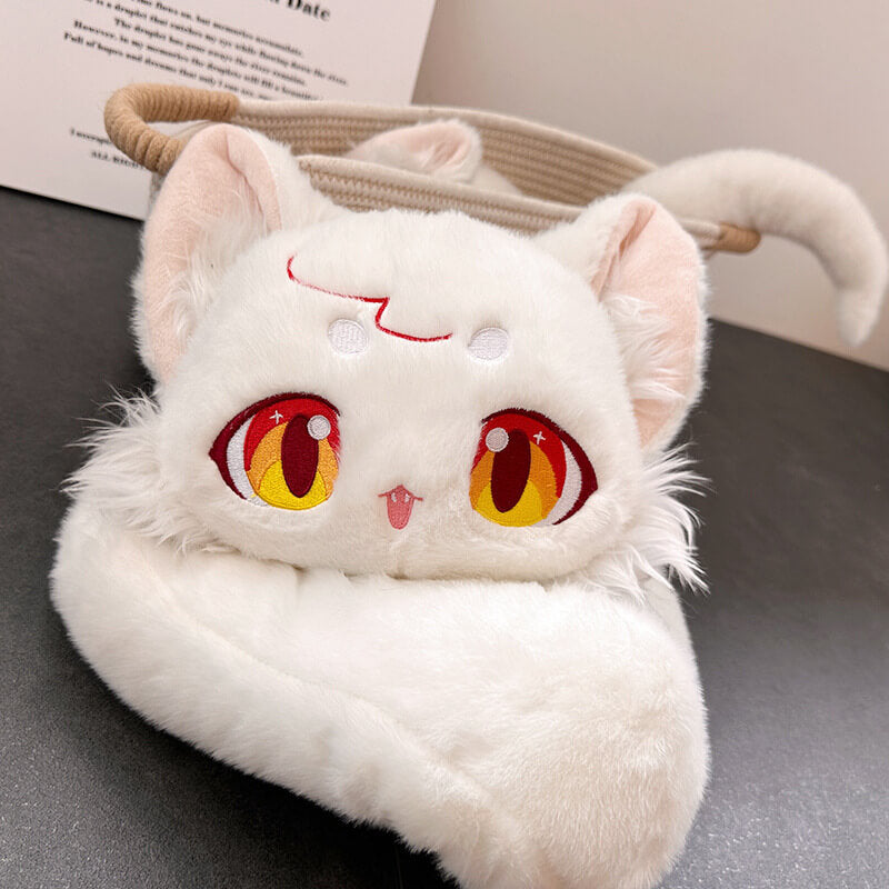 Creative Cat Head And Snake Body Plush Doll