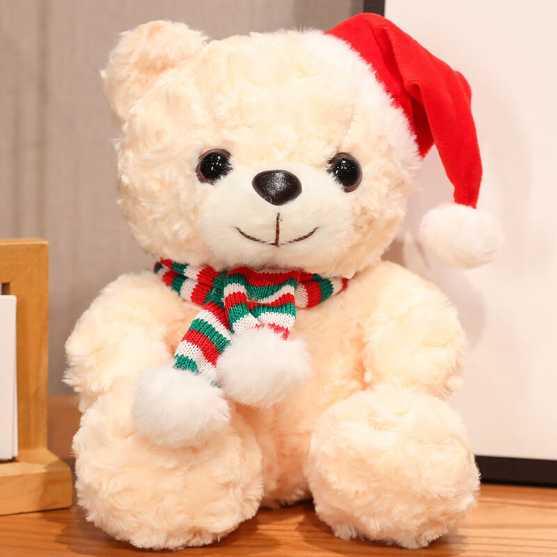 Christmas Cute Plush Scarf Teddy Bear Dolls