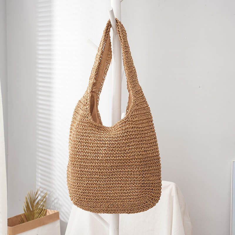 Large Capacity Hand-Woven Beach Bag