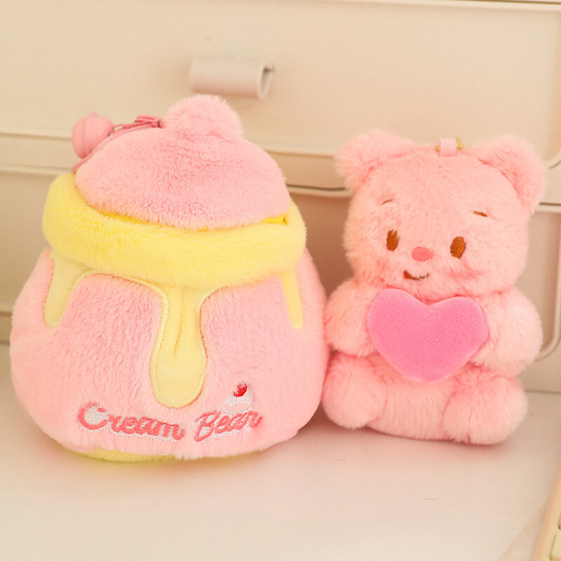 Honey Pot Love Bear Plush Doll Pendant