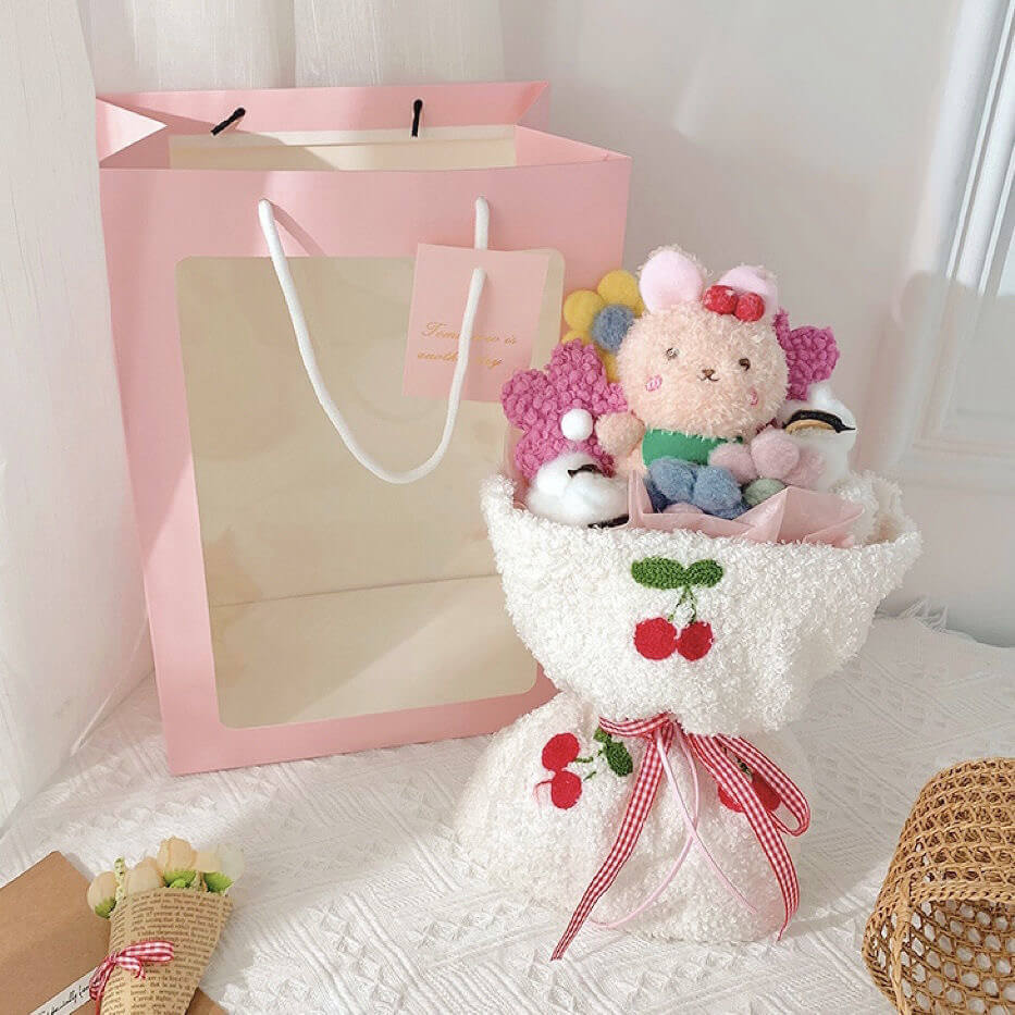 Cute Bear And Bunny Gift Bouquet