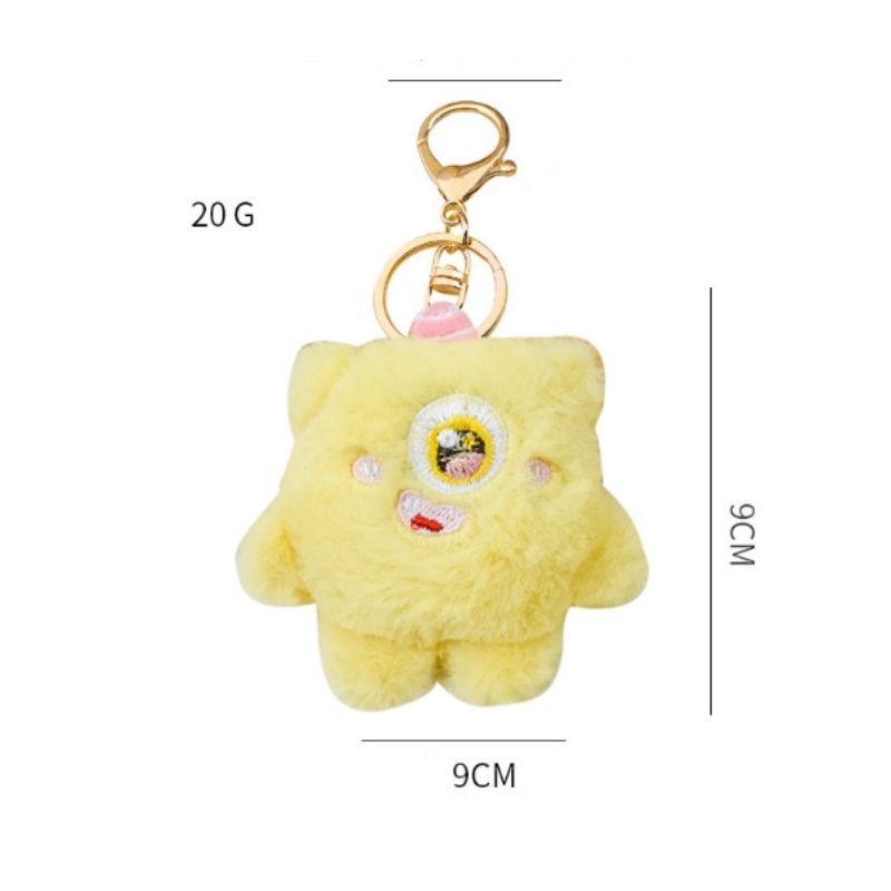 Kawaii Little Monster Squeakable Plush KeyChain Pendant(8 Types)