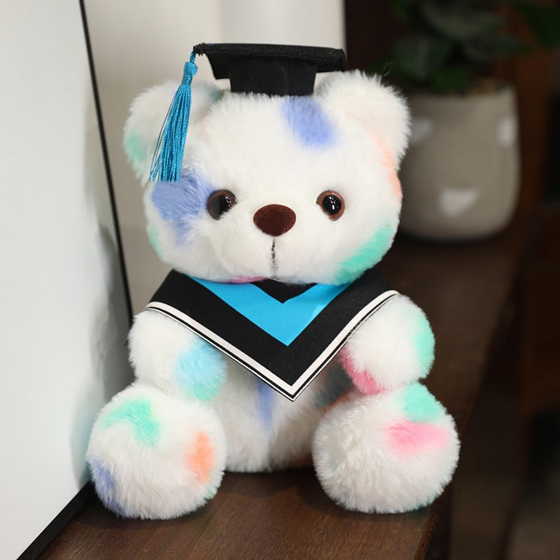 Hot Sale Dyed Graduation Gift Dr. Bear Plush Doll (Can be customized)