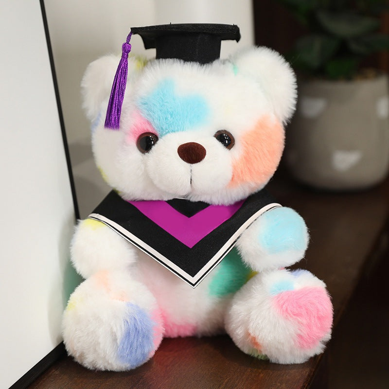 Hot Sale Dyed Graduation Gift Dr. Bear Plush Doll (Can be customized)