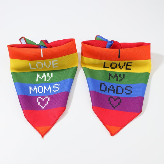 New Pet Pride Month Rainbow Drool Towel