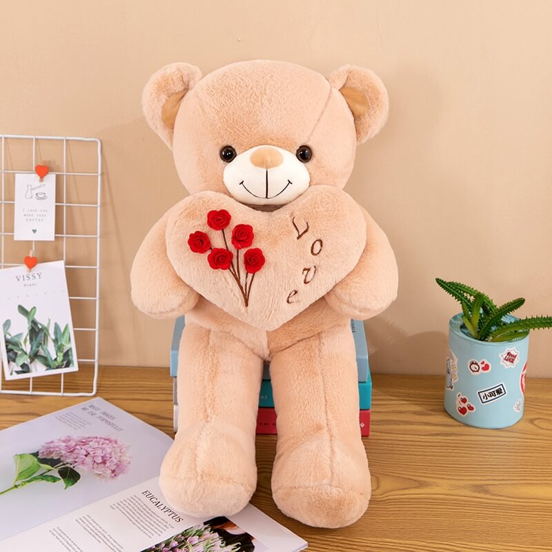 55cm LOVE Plush Toy Bear Stuffed Animals Birthday Valentines Day Gifts