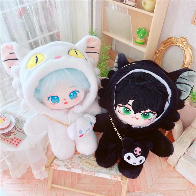 20cm Cotton Doll Clothes-Travel Cat Onesie