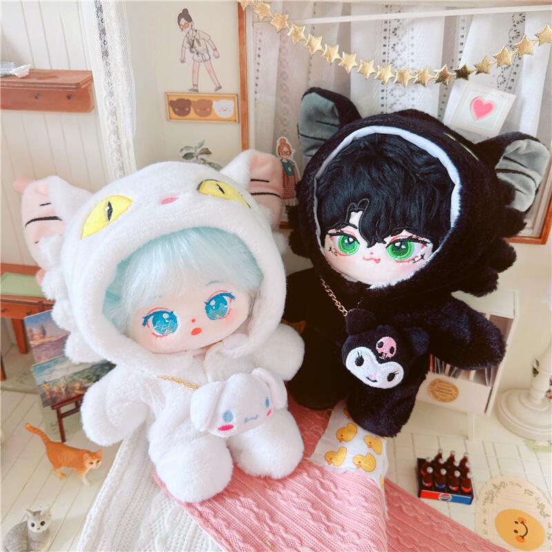 20cm Cotton Doll Clothes-Travel Cat Onesie