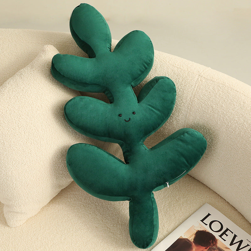 Greenery Leaf Plant Soft Pillow