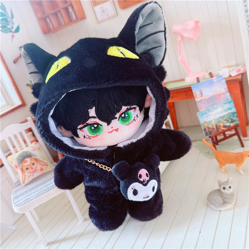 20cm Cotton Doll Clothes-Travel Cat Onesie