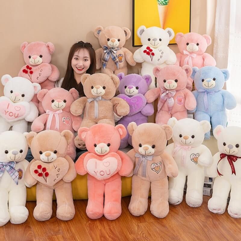 55cm LOVE Plush Toy Bear Stuffed Animals Birthday Valentines Day Gifts