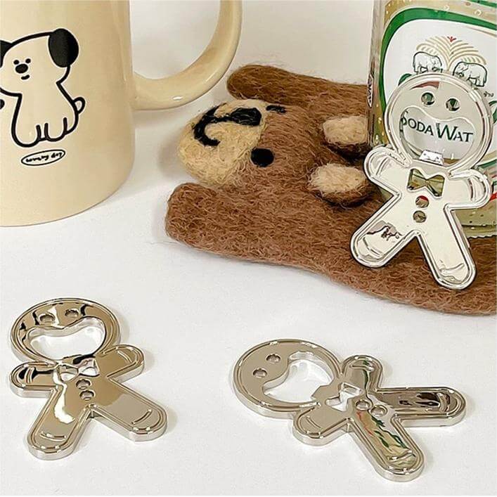 Gingerbread Man Magnetic Bottle Opener