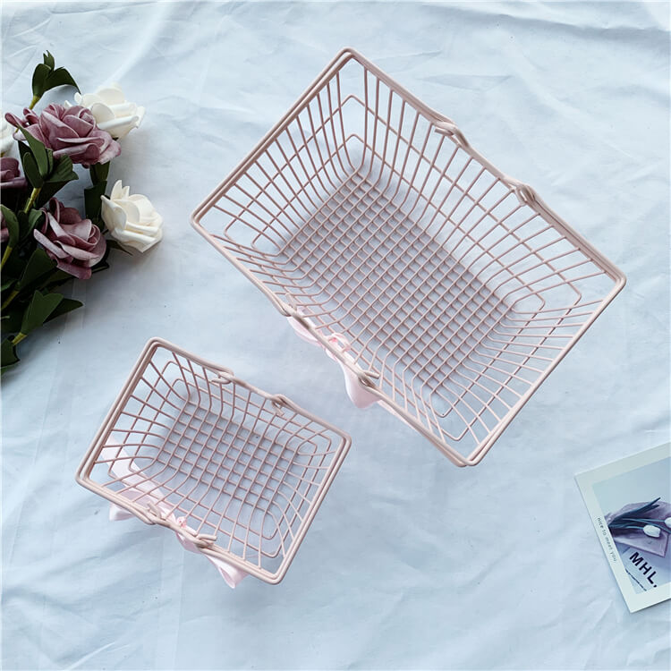 Ins iron desktop organizer basket