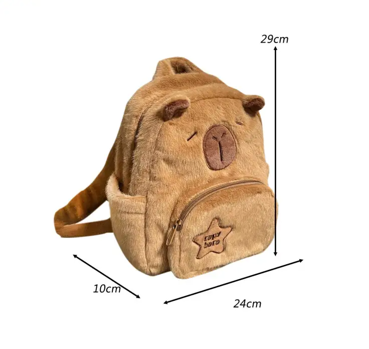 Capybara Plush Pack Bag