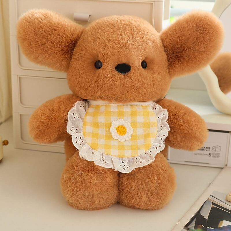 Cute  Puppy Bib Dog Plush Toy