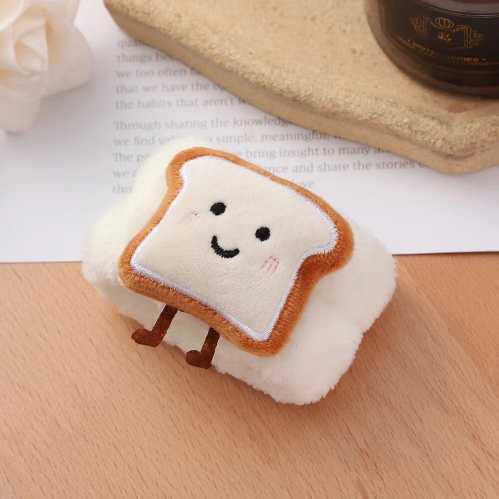 Cute Cheese Toast Wash Wristband Hair Tie