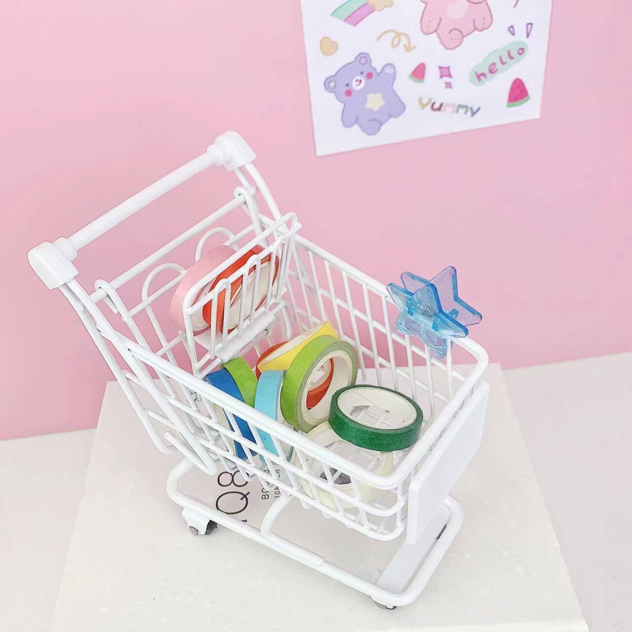 Ins iron desktop organizer basket