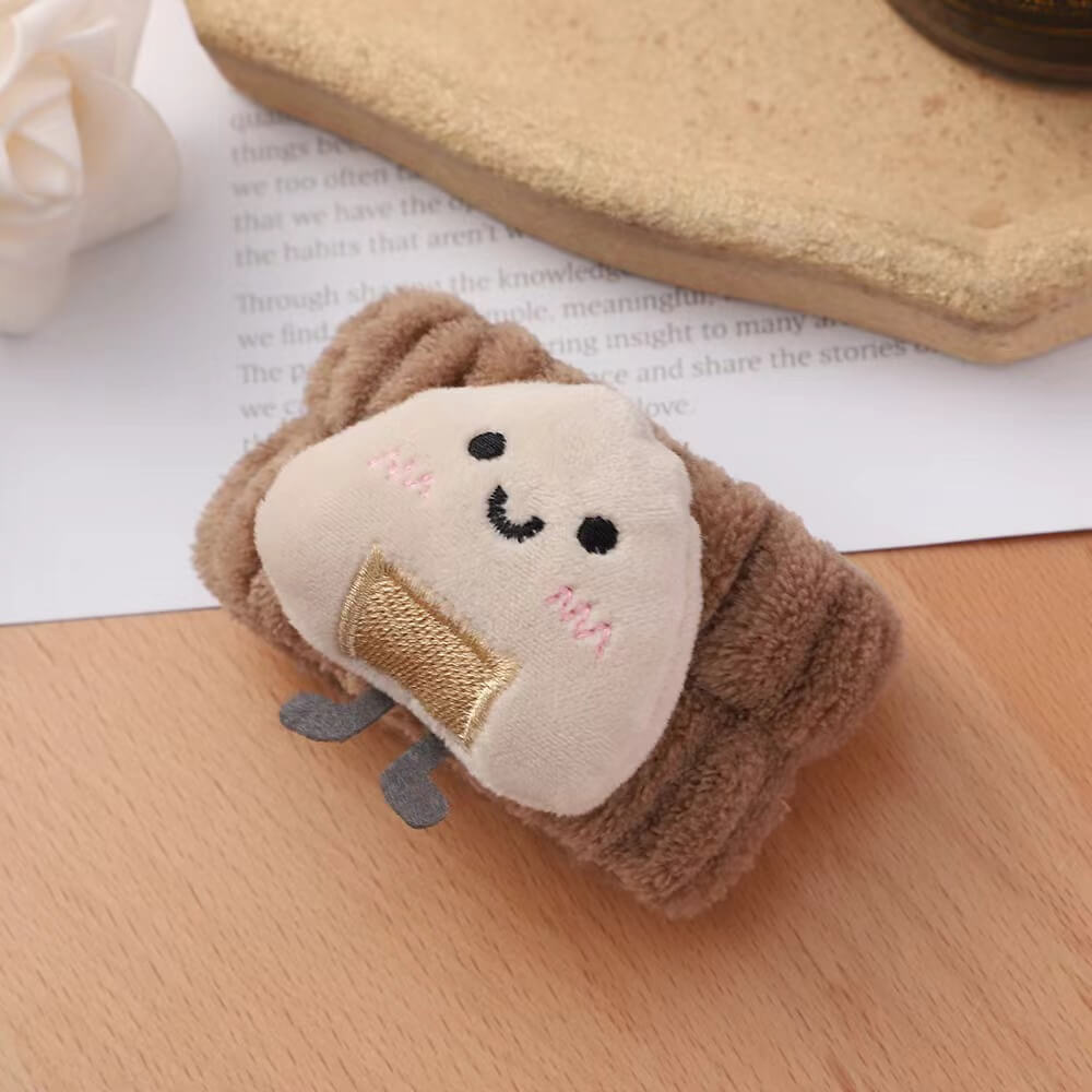 Cute Cheese Toast Wash Wristband Hair Tie