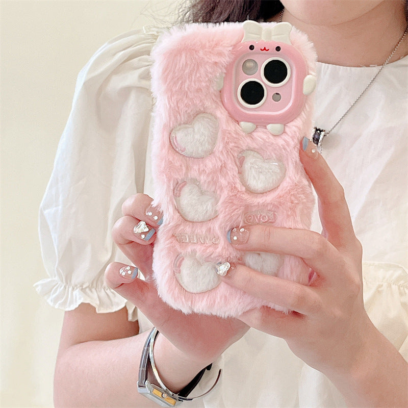 Furry&Fashion Embroidery Love Case For IPhone