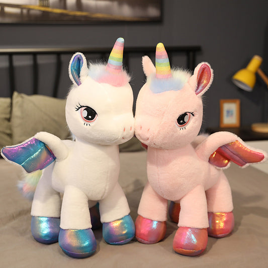 Rainbow Pegasus Unicorn Plush Toy