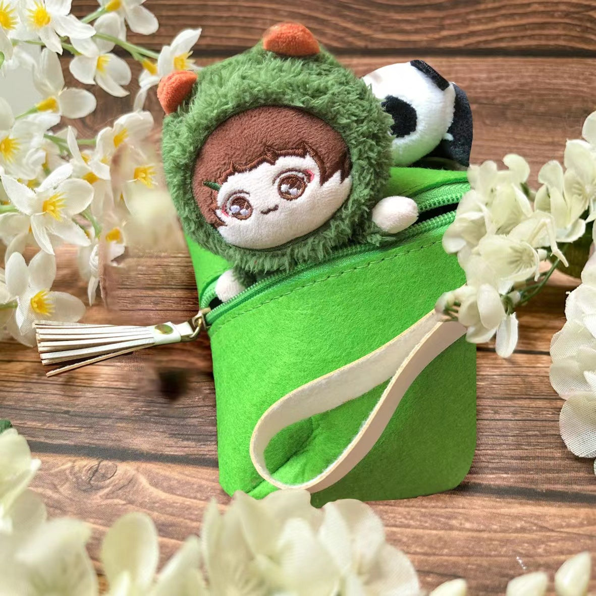 10cm Plush Doll With Furry Removable Clothes,Free shipping