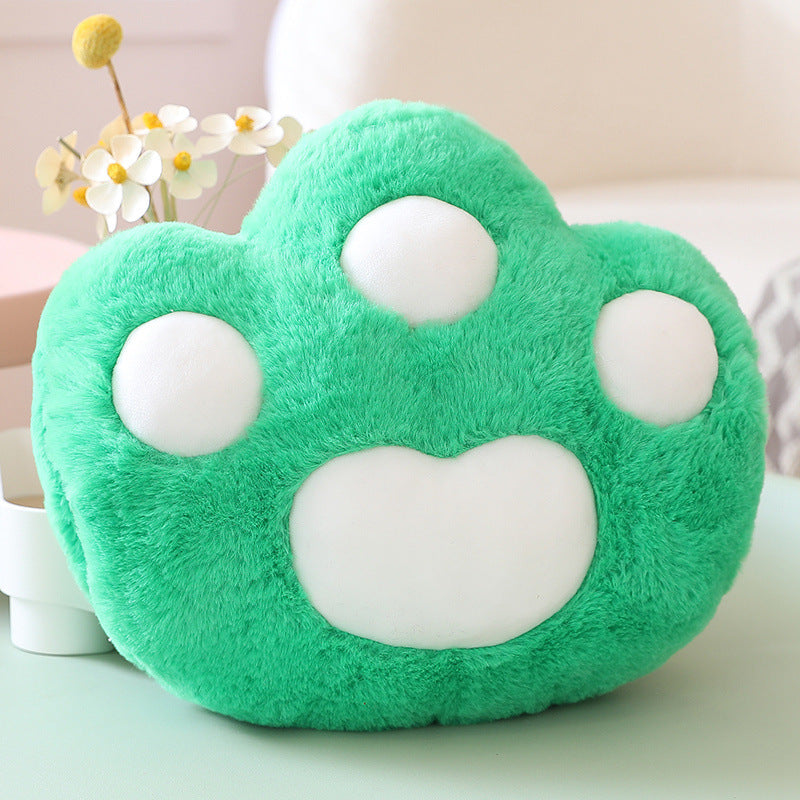 25*30CM Colorful Cat Paw Hand Warmer Nap Pillow