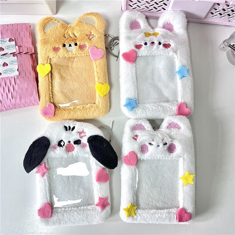 Cute Animal Kpop Card,Credit ID,Bank Card,Bus Card Plush Card Holder