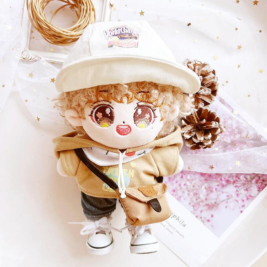 20cm Cotton Doll  Baseball Sweatshirt&Hat Set