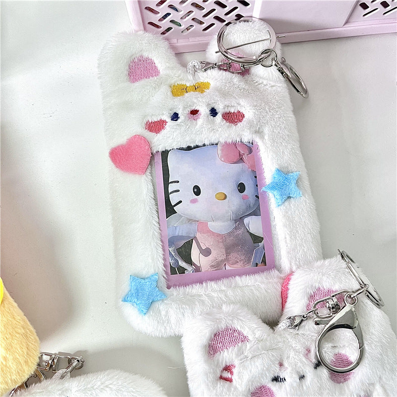 Cute Animal Kpop Card,Credit ID,Bank Card,Bus Card Plush Card Holder