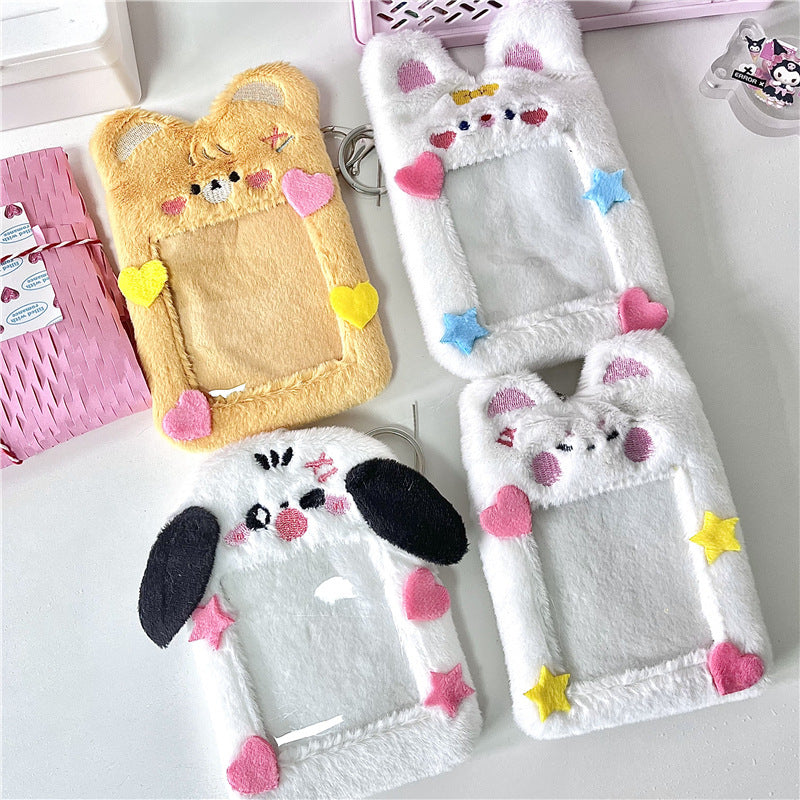 Cute Animal Kpop Card,Credit ID,Bank Card,Bus Card Plush Card Holder